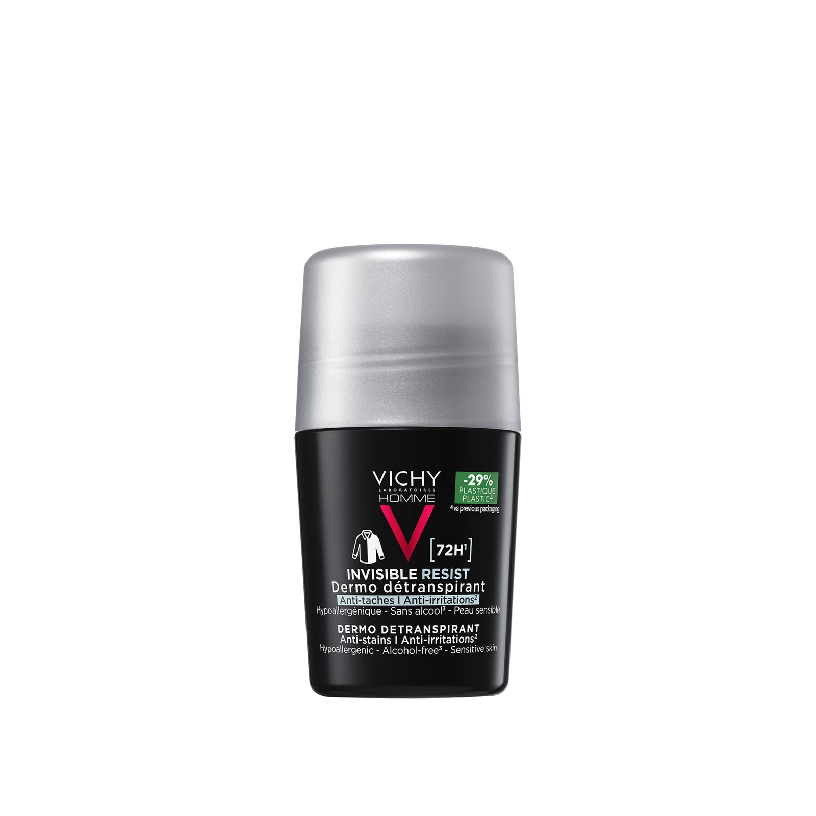 Vichy Homme Invisible Resist 72H Anti-Stain Deodorant Roll-On 50 ml 50 ml