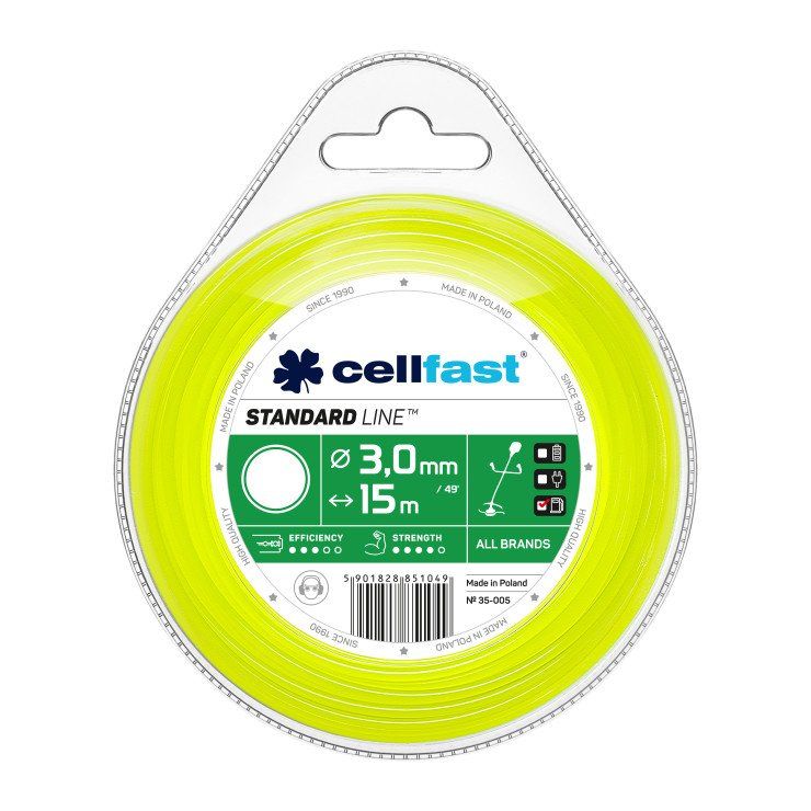 CELLFAST STANDARD, Gräsklipparblad, Gul, Hängande plastpåse, 1 styck