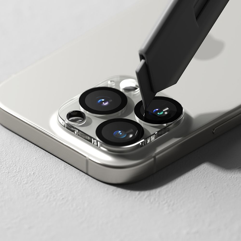 Ringke Kameraskydd 2-pack härdat glas för iPhone 16 Pro / 16 Pro Max, bild 5