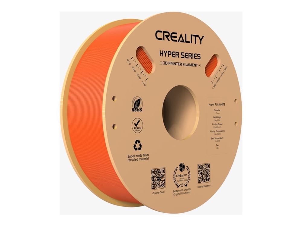 Creality Hyper Series - Orange - 1 kg - miljövänlig - PLA-fiber (3D)