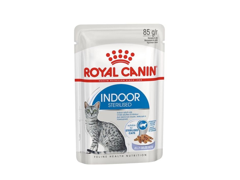 Royal Canin Indoor Jelly våtfoder för katt, Sterilised Adult, 12 x 85 g