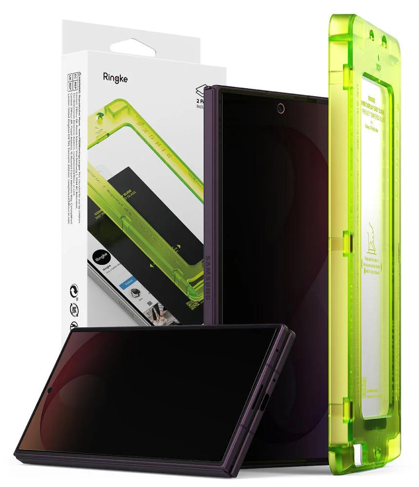 Ringke Easy Slide Privacy 360, 2-pack härdat glas till Samsung Galaxy Z Fold 8 Ultra