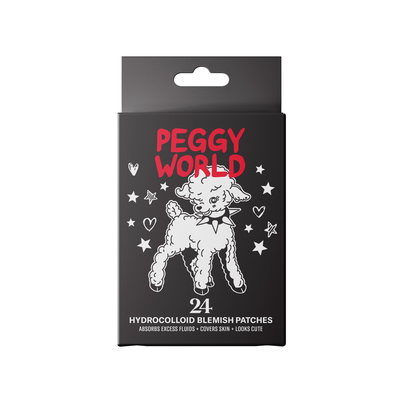 Peggy World Blemish Patches Stars and Hearts Black