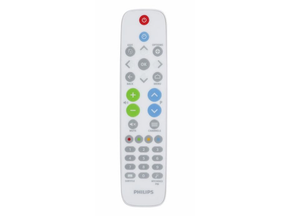 Philips 22AV1604B TV-fjärrkontroll för HFL3014/HFL4014/HFL5014, vit
