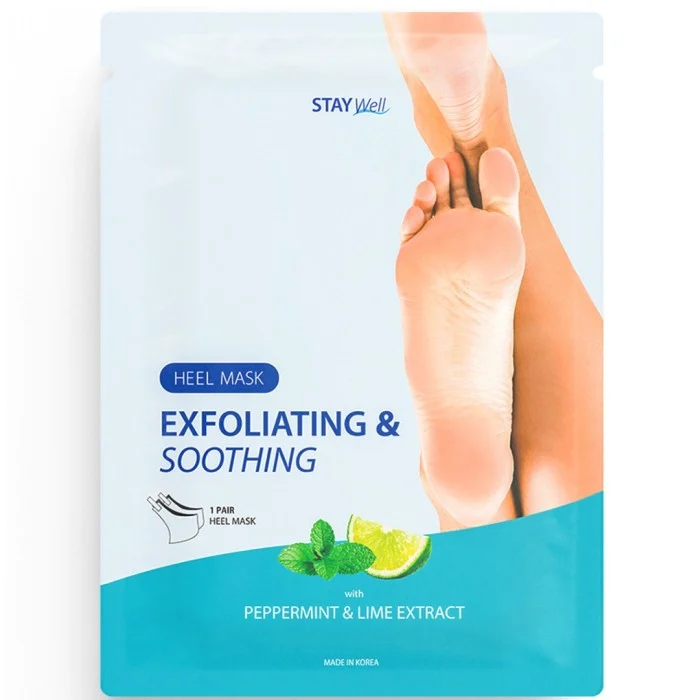 Stay Well Exfoliating & Soothing Heel Mask Peppermint & Lime 1pcs 1 pcs, bild 3