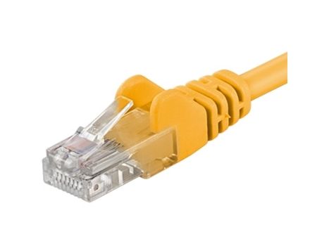PremiumCord patchkabel UTP RJ45-RJ45 CAT6 0,25 m gul (sp6utp002Y)