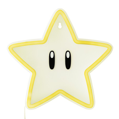Super Mario Super Star Wall Mountable LED Neon Light