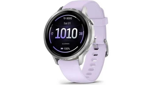 Garmin Venu 4 41 mm smartwatch, silver/blåviolett, bild 3