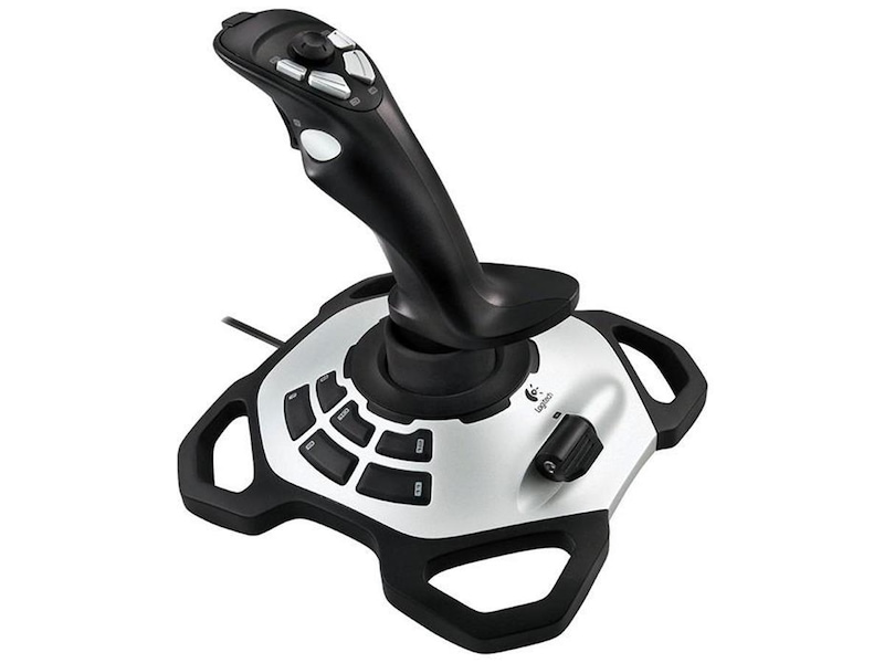 Logitech G Extreme 3D Pro svart, vit USB 2.0 Joystick digital pc, bild 3