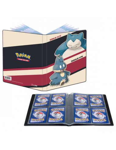 Ultra Pro Snorlax & Munchlax Samlarpärm 4-pocket Portfolio för Pokemon