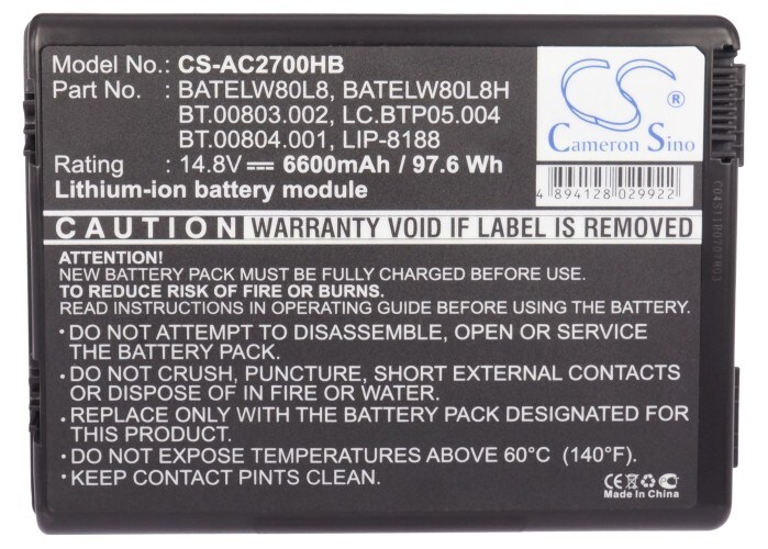 Batteri till Notebook, Bärbar dator för Acer TravelMate 2200, TravelMate 2201 m.fl., bild 4