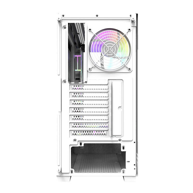 Darkflash Computer case DS900 (white) + 7 ARGB Fans - Chassi - Miditower - Vit, bild 5