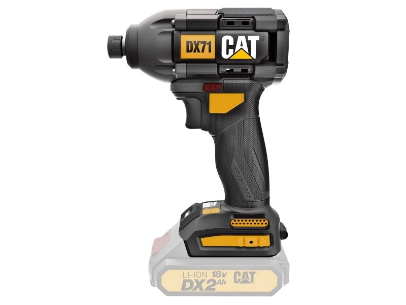 CAT DX71B slagskruvdragare 18V 1/4 kolborstfri, svart/gul