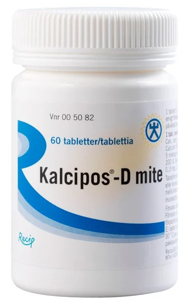 Kalcipos-D mite, filmdragerad tablett 500mg/200 IE 60 st
