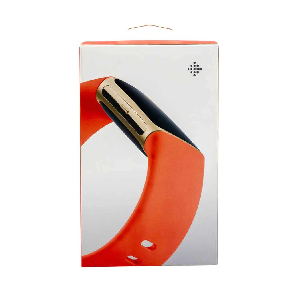 Fitbit Charge 6 aktivitetsarmband med AMOLED-skärm, Bluetooth och NFC, korall/guld, bild 2