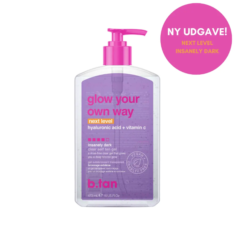 b.tan Glow Your Own Way Clear Self Tan Gel Next Level 473 ml