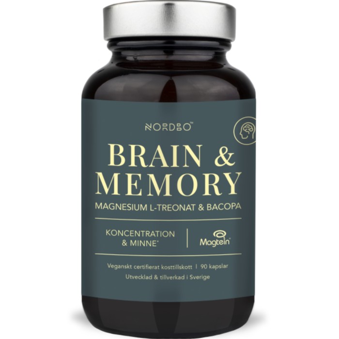 Nordbo Brain & Memory Magnesium, 90 st