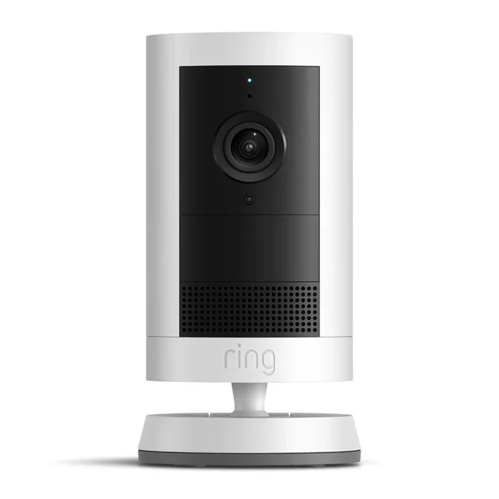 Ring Outdoor Cam Plus Battery Retinal 2K säkerhetskamera, vit