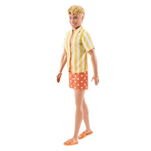 Barbie Fashionista Style Ken - Prickiga shorts och randig skjorta #252