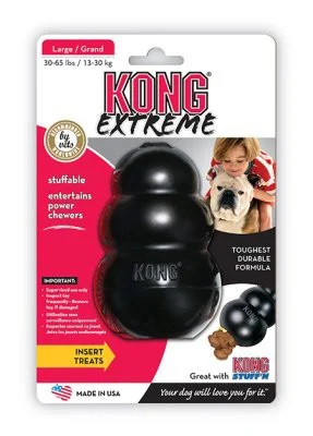 Kong Extreme Svart L 11x7 cm