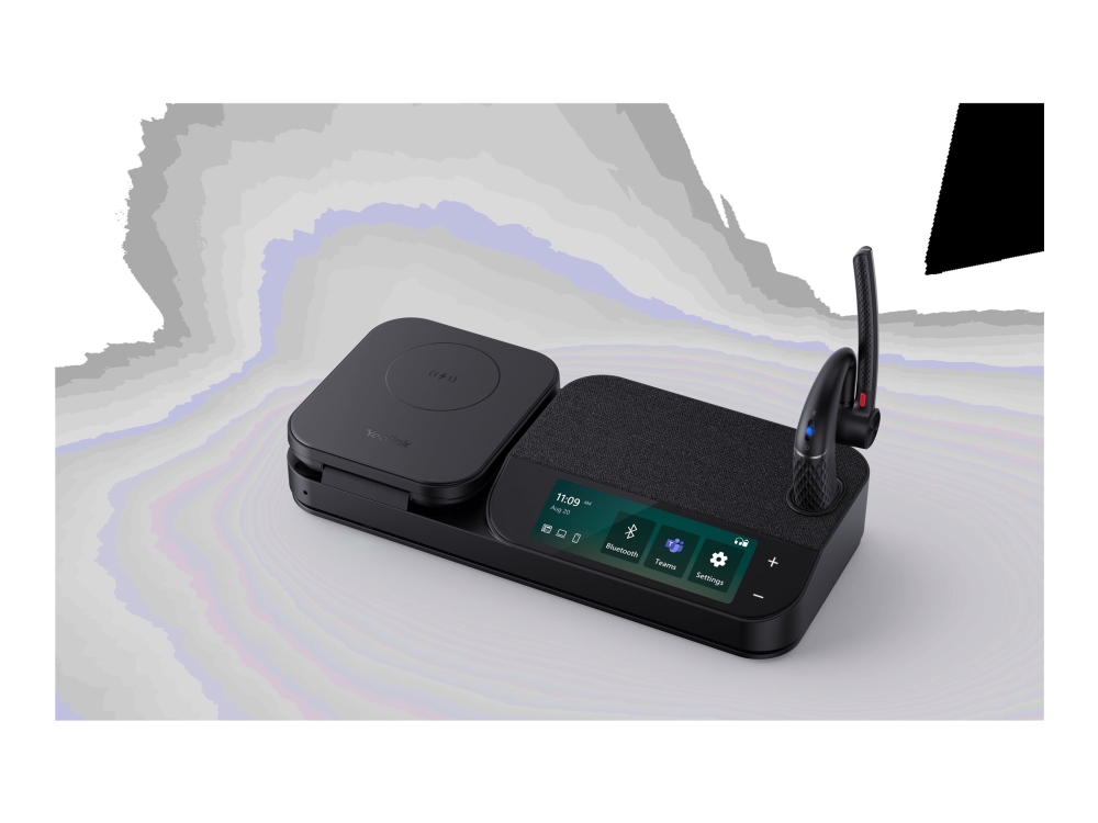 Yealink BH71 Series Workstation - Headset - inuti örat - montering över örat - Bluetooth - trådlös - USB-A via Bluetooth-adapter - Certifierad för Microsoft-teams