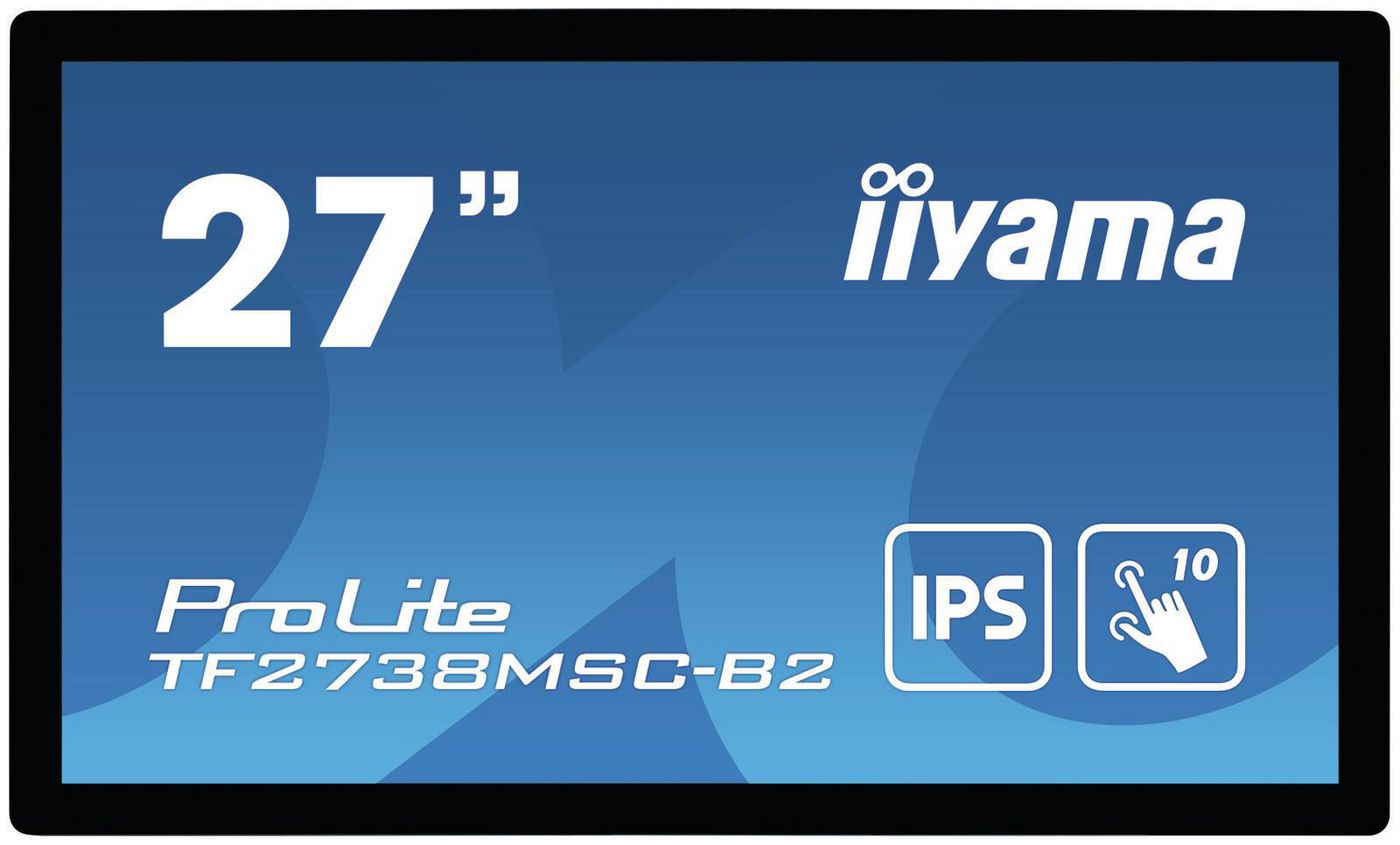 27" Iiyama ProLite TF2738MSC-B2, IPS 1920x1080 Multi-Touch, 5 ms, DVI/HDMI/DP, bild 2