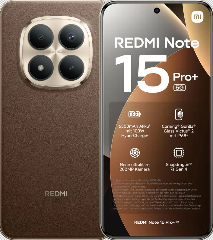 Xiaomi Redmi Note 15 Pro+ 256GB/8GB - Mocha Brown
