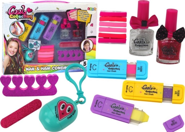 LeanToys färgsats för hår, nagellack, läppbalsam