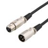 Mikrofonkabel XLR, 15 meter - Svart