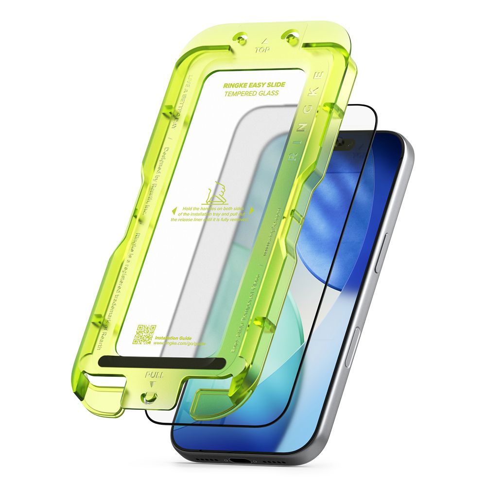 Ringke Easy Slide 2-pack härdat glas till iPhone 17 Pro - svart, bild 2
