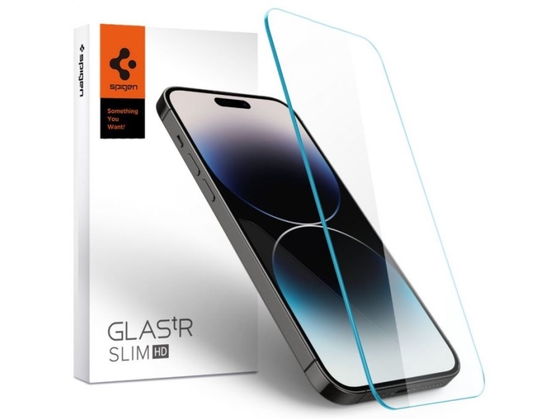Spigen Glas.tR Slim härdat glas för iPhone 14 Pro Max, bild 5