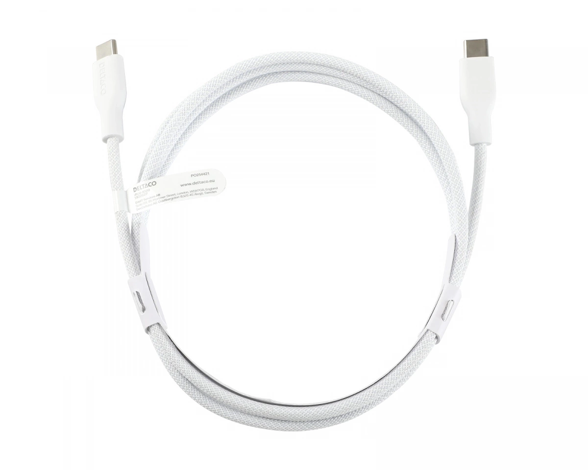 Deltaco Mobility USB-C till USB-C kabel 2M