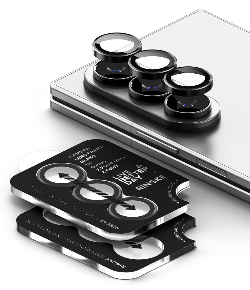 Ringke kameraskydd, 2-pack för Samsung Galaxy Z Fold 7/8 Ultra – Svart, bild 3