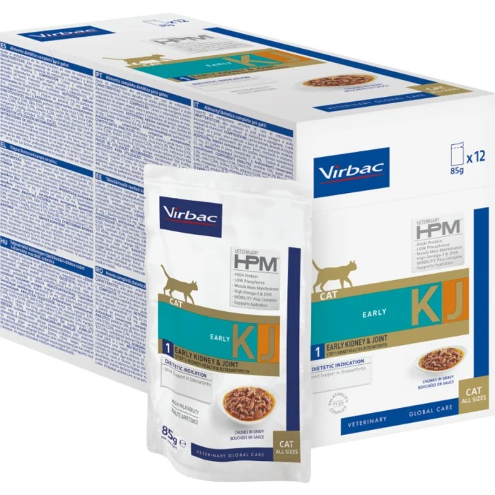 Virbac Cat Wet KJ1 Early Kidney & Joint 12 x 85 g