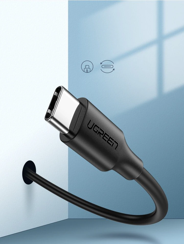 Ugreen USB-A till USB-C kabel 2A, 0.5m - Svart, bild 5