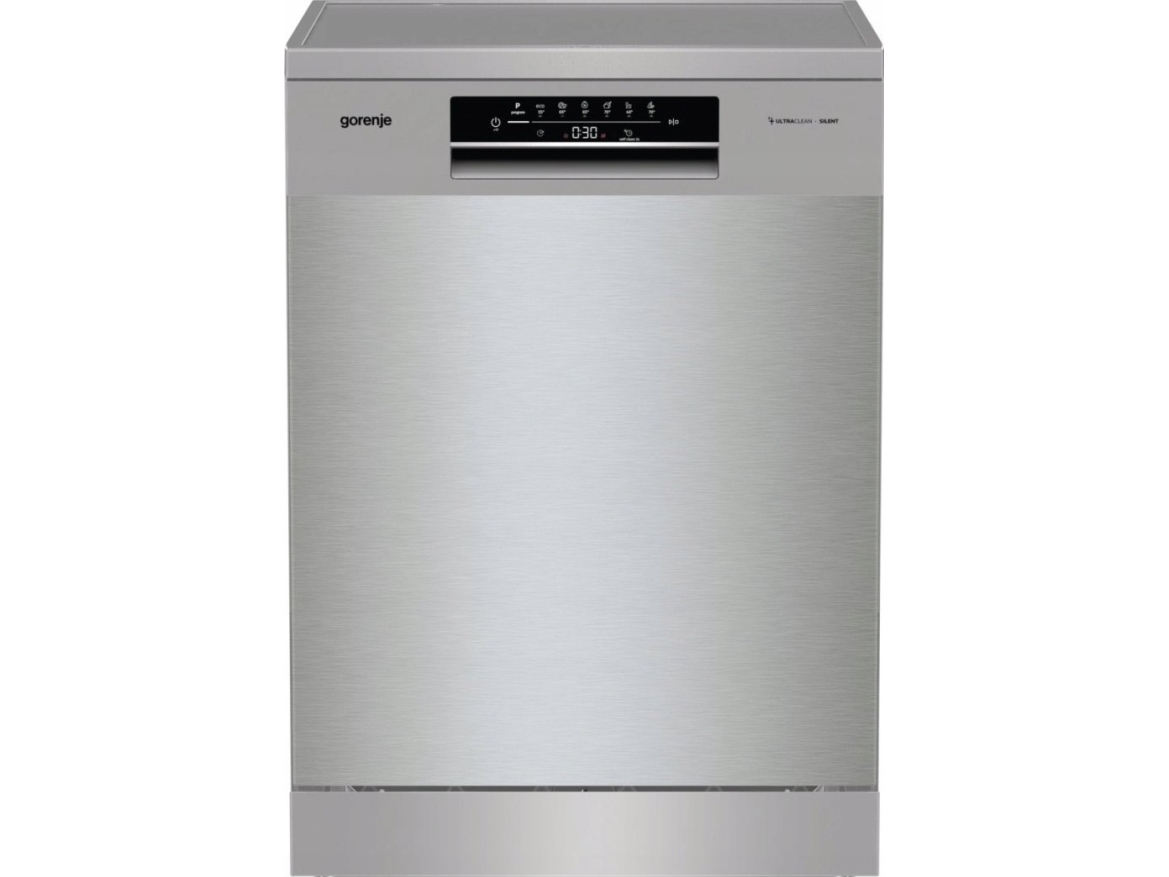 Gorenje GS643E90X | inbyggd | bredd 59,9 cm | 6 program | E-klass | display | AquaStop-funktion | silver