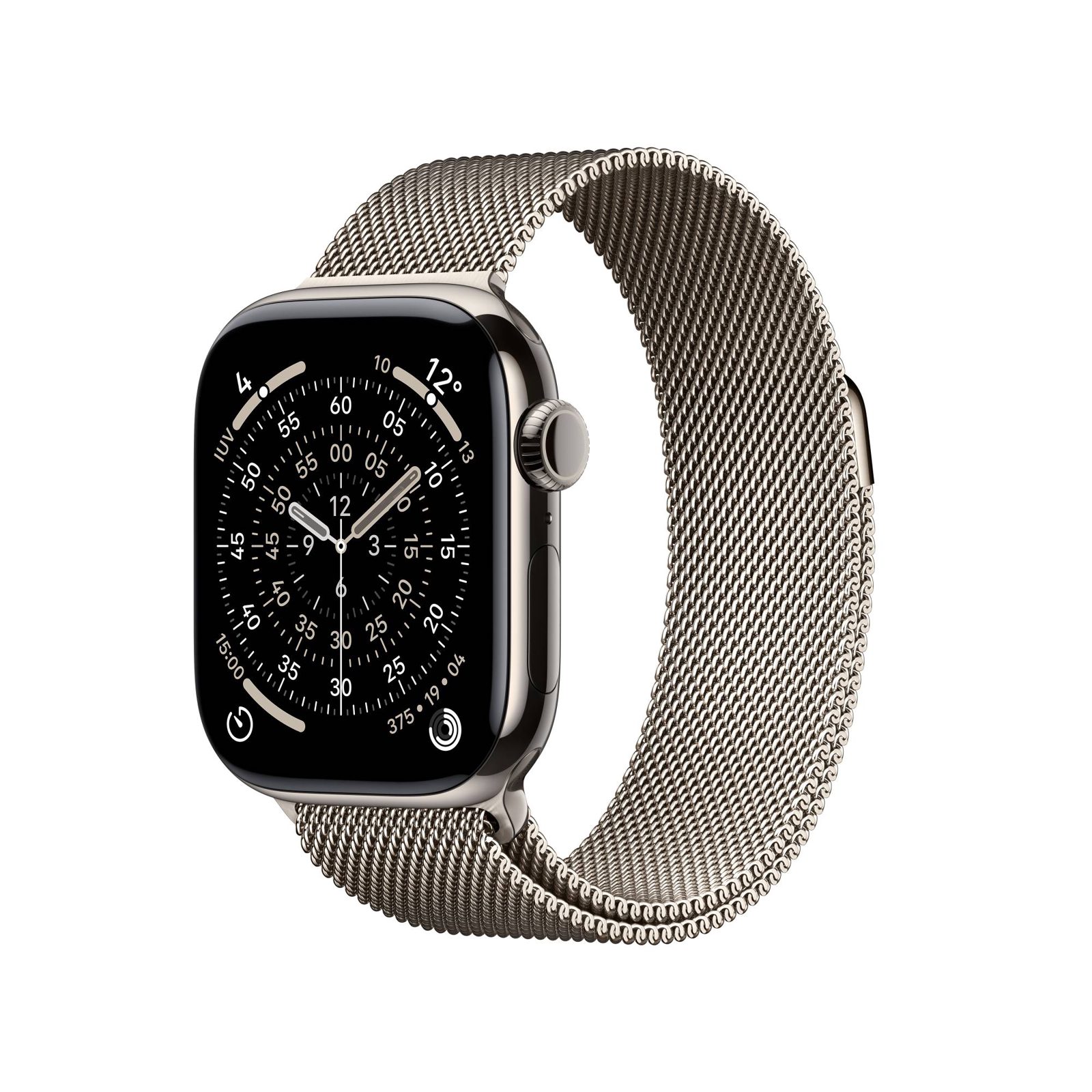 Apple Watch Series 11 GPS + Cell 42 mm naturlig titan, naturlig milanesisk loop, bild 3