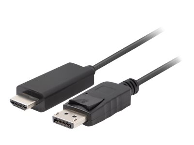 Lanberg DisplayPort till HDMI Kabel FHD - Svart - 1m