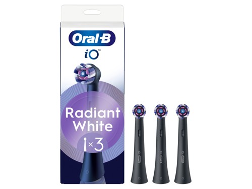 Oral-B iO Radiant White borsthuvuden 3 st, svart, bild 3