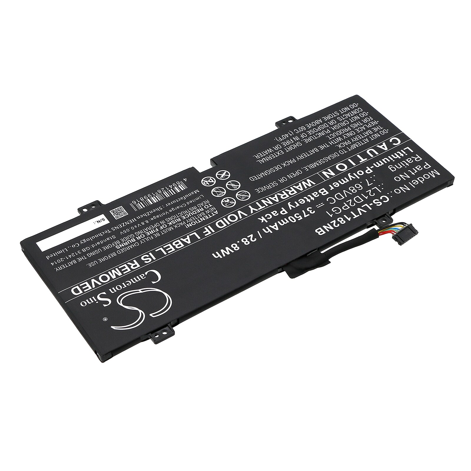 Batteri till Notebook, Bärbar dator för Lenovo 10W-82ST Tablet, 10W-82ST0000JP m.fl., bild 2
