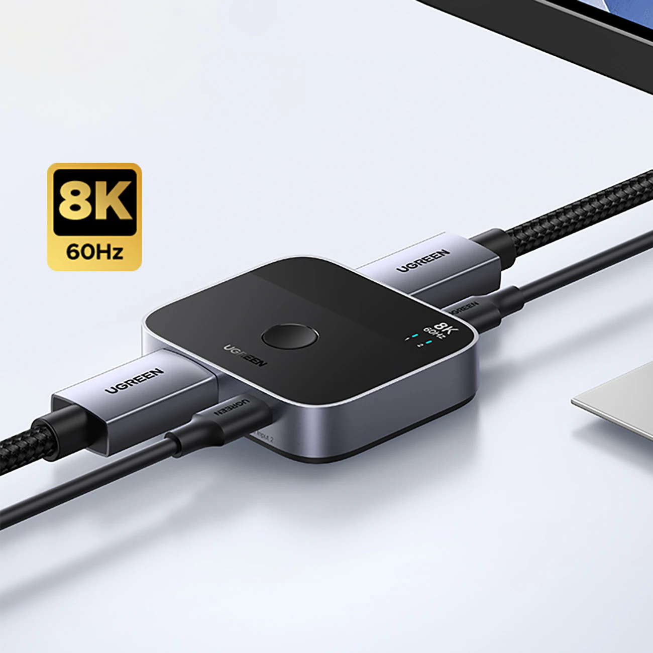 UGREEN 65878 DisplayPort / USB-C Switch – Svart, bild 3
