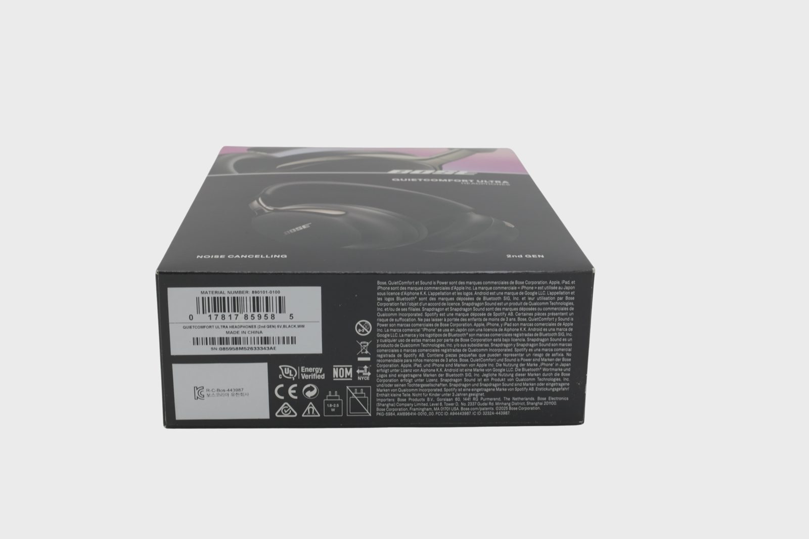 Bose QuietComfort Ultra(2nd Gen) trådlösa around-ear hörlurar (svart), bild 2