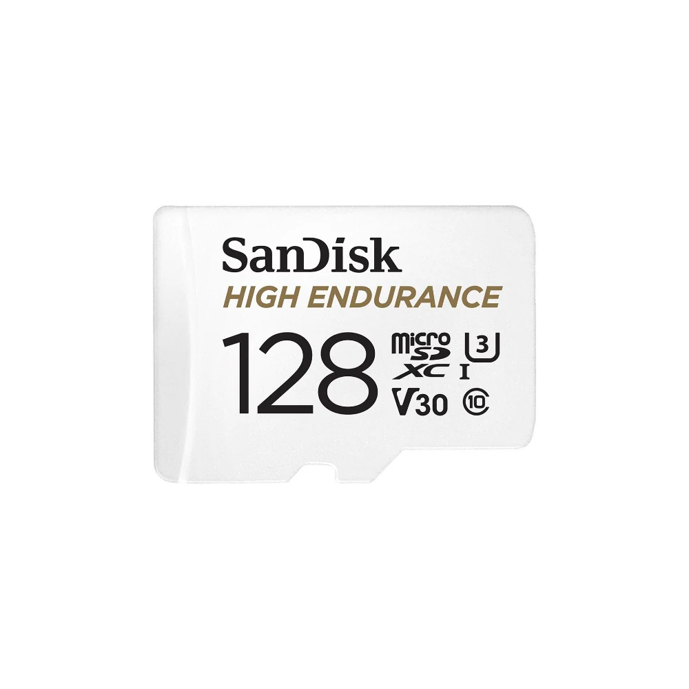 SanDisk MicroSDXC Endurance med SD adapter 128 GB minneskort