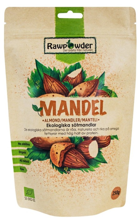 RawPowder Mandel EKO, 250 g