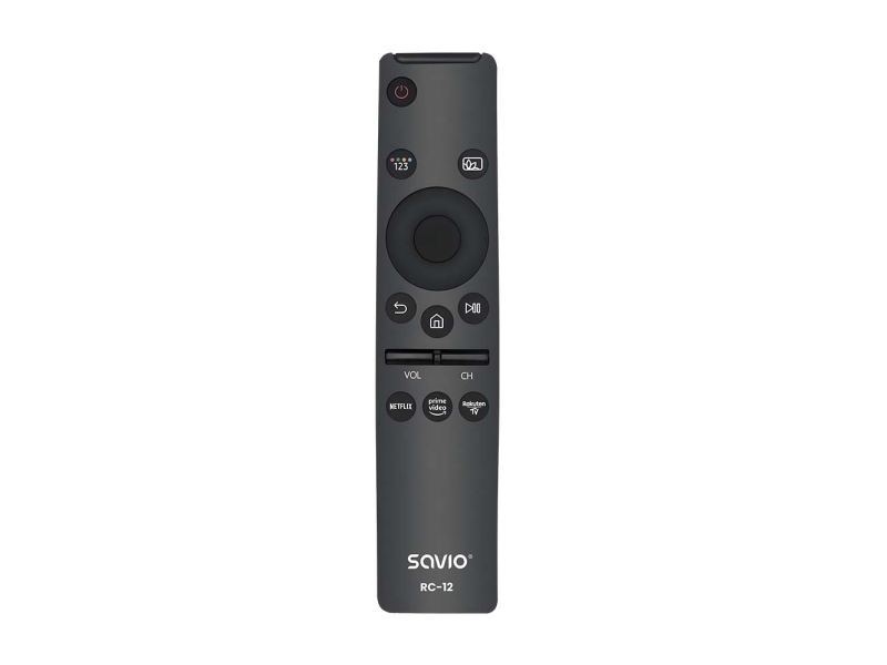 Savio RC-12 remote control IR Wireless TV Press buttons, TV, IR trådlös, Tryckknappar, Svart