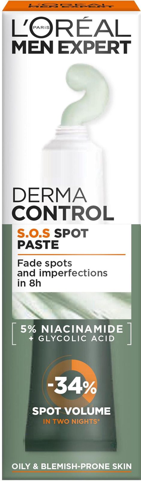 L'Oréal Paris Men Expert Derma Control S.O.S Spot Paste For Oily & Blemish-prone Skin 45 ml