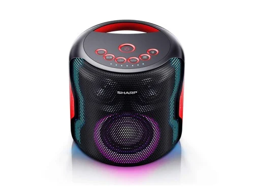 Sharp PS-921(BK) - Partyhögtalare - för bärbar användning - 2.1-kanals - trådlös - Bluetooth - 65 watt - svart, bild 2
