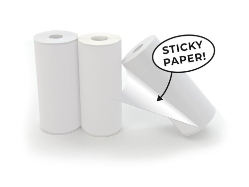 Hoppstar 3x paper rolls, white (self adhesive), bild 2