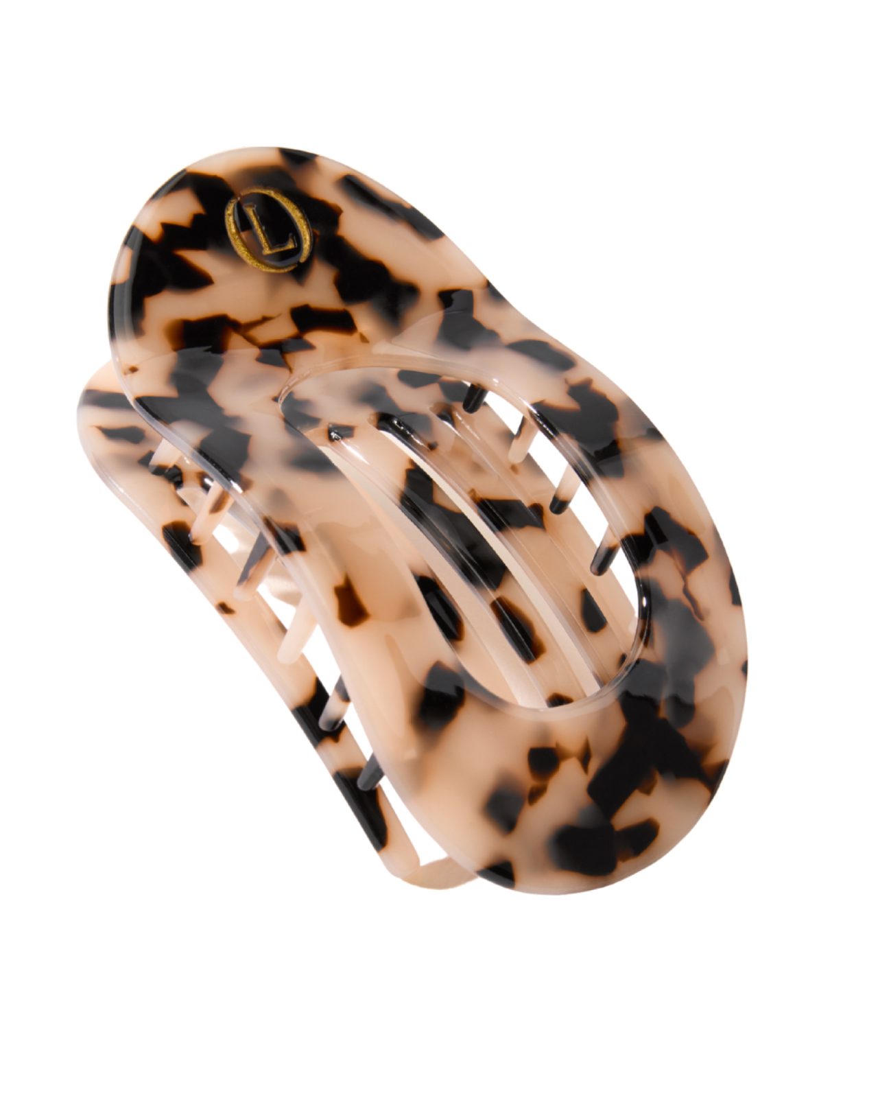 Lenoites Eco-Friendly Flat Hair Clip Nude Leopard 1 pcs