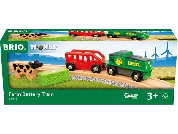 Brio Trätåg - Batteridrivet Bondgårdståg